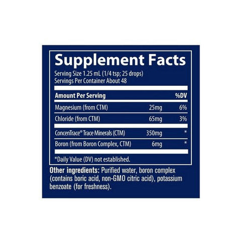 Trace Minerals, Ionic Boron Unflavored, 2 oz Trace Minerals