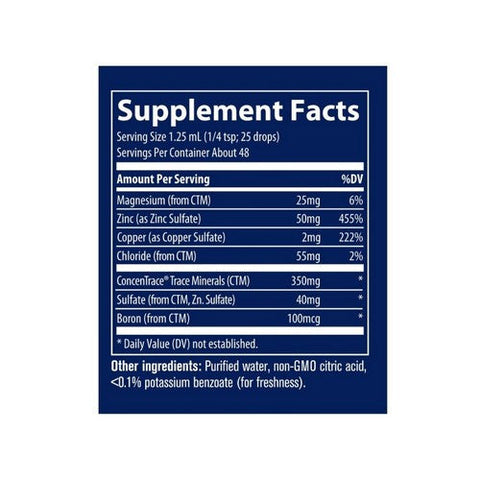 Trace Minerals, Ionic Zinc Unflavored, 2 oz Trace Minerals