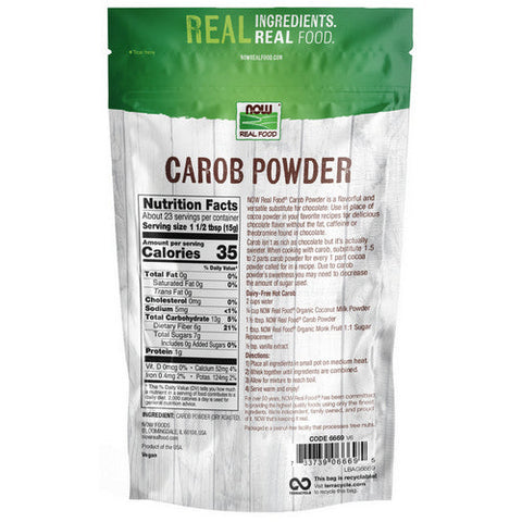 Now Foods, Carob Powder Roasted, 12 oz Now Foods