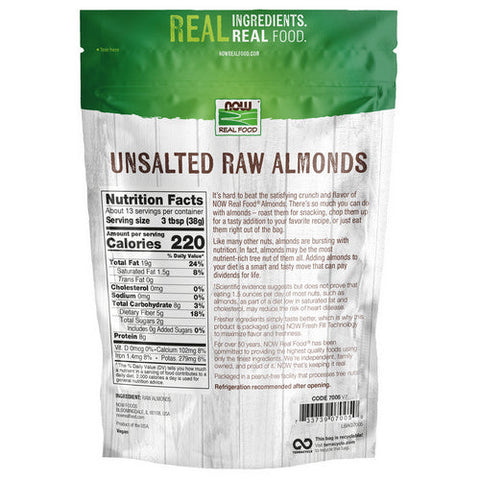 Now Foods, Raw Almonds, 1 lb Now Foods