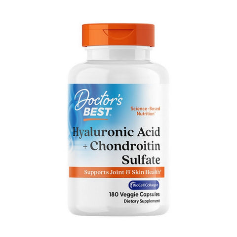 Doctors Best, Hyaluronic Acid + Chondroitin Sulfate, 180 Veggie Caps Doctors Best