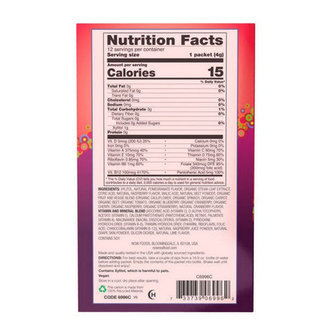 Now Foods, Sugar Free Drink Sticks, Pomegranate Berry 12 sticks, 1.7 oz Now Foods
