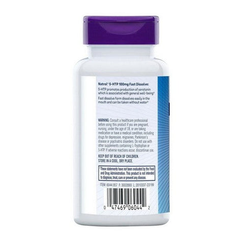 Natrol, 5-HTP Fast Dissolve, 100 mg, 30 Tabs Natrol