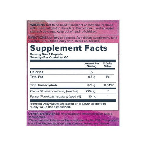 Heritage Store, Castor Oil, 725 mg, 60 vcaps Heritage Store