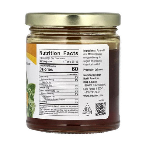 North American Herb & Spice, Wild Oregano Honey, 9.40 oz North American Herb & Spice