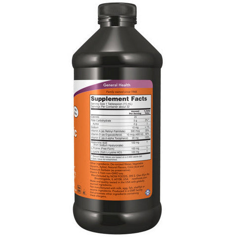 Now Foods, Hyaluronic Acid Liquid, 100 Mg, 16 Oz Now Foods