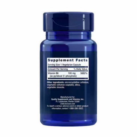 Life Extension, Pyridoxal 5 Phosphate Caps, 100 Mg, 60 Veg Caps Life Extension