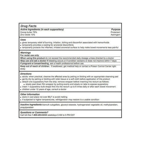 Calmol-4, Hemorrhoidal Suppositories, 24 each Calmol-4