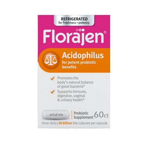 Florajen, Acidophilus Potent Probiotic, 60 caps