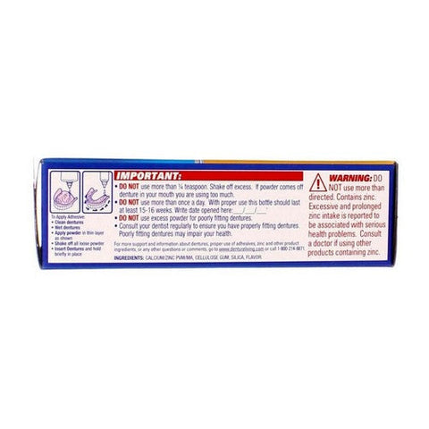 Fixodent, Denture Adhesive Powder, Extra Hold 2.7 Oz