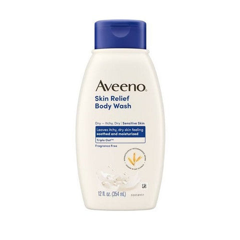 Aveeno, Active Naturals Skin Relief Body Wash, Fragrance Free 12 oz Aveeno