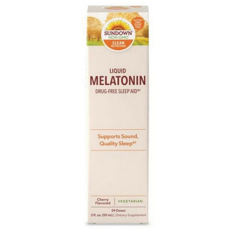 Sundown Naturals Sublingual Melatonin Liquid Cherry 2 oz by Sundown Naturals