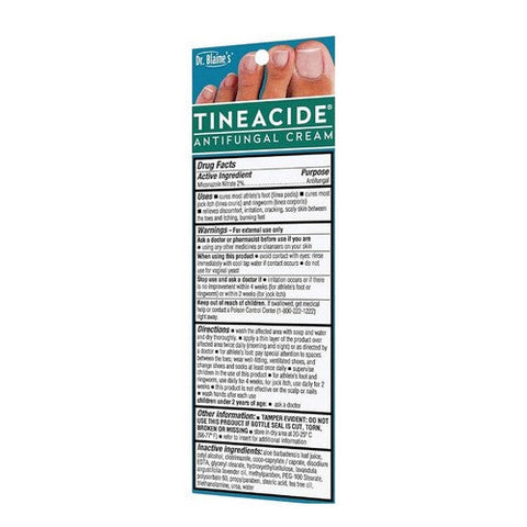 Dr. Blaines, Tineacide Antifungal Cream, 1.25 Oz Dr. Blaines